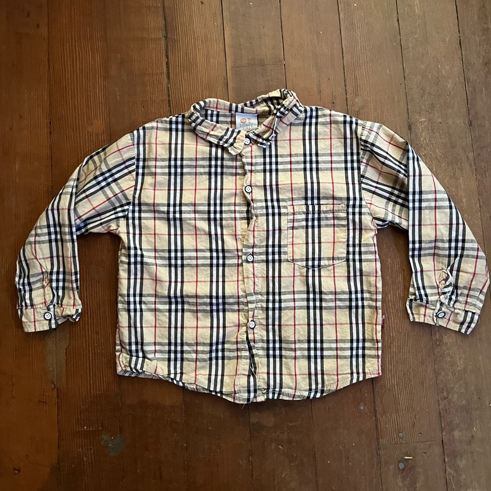 Nova Check Button-Up Kids Shirt